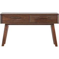 Sidetable Tivi 134x35cm rechthoekig donkerbruin