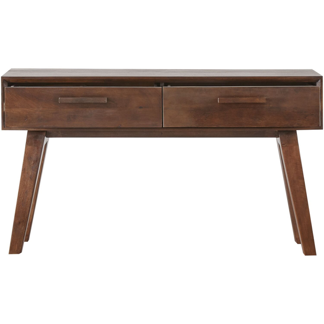 Sidetable Tivi 134x35cm rechthoekig donkerbruin