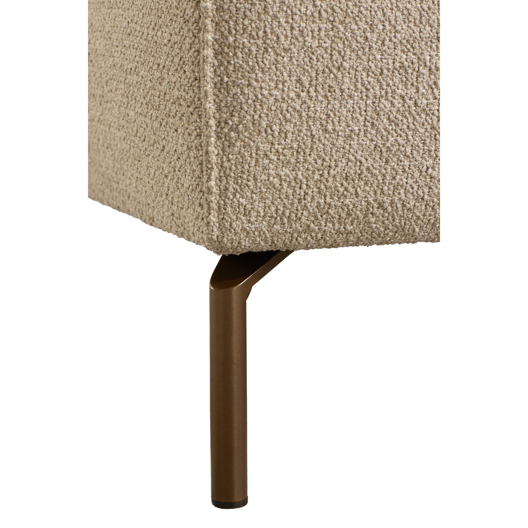 Hoekbank rechts Linoza taupe supreme comfort