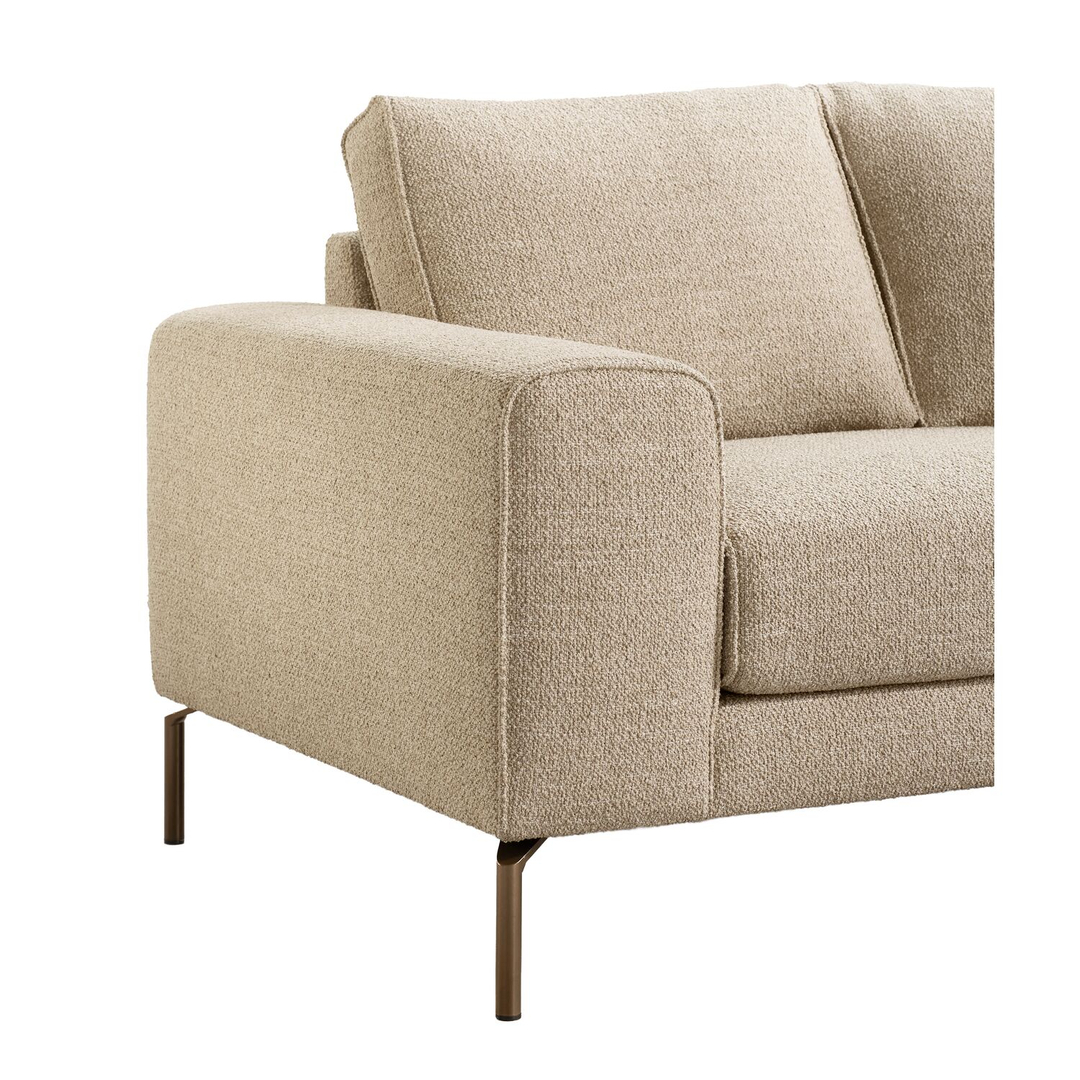 Hoekbank rechts Linoza taupe supreme comfort