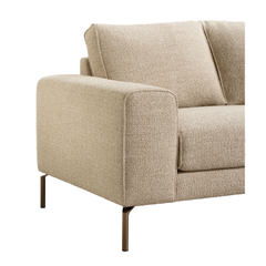 Hoekbank rechts Linoza taupe supreme comfort