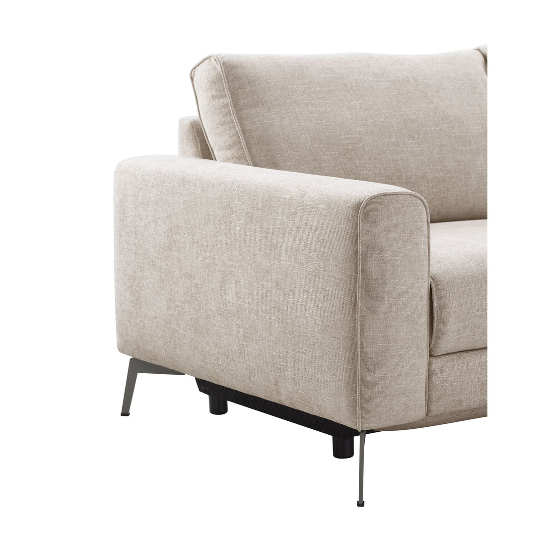 Hoekbank Linoza naturel relaxfunctie links premium comfort