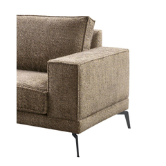 Hoekbank links Andelo bruin premium comfort