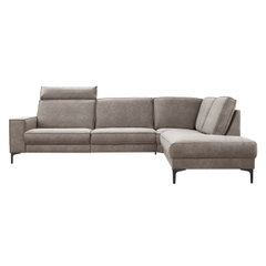 Hoekbank rechts Barrio bruin relaxfunctie excellent comfort