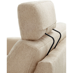 2,5 zitsbank Moscato koudschuim beige relaxfunctie rechts