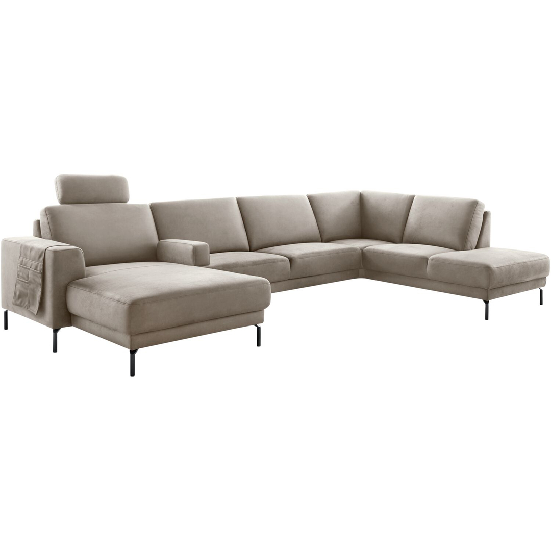 Hoekbank rechts Moscato grijs relaxfunctie supreme comfort