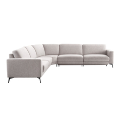 Hoekbank links Moscato lichtgrijs relaxfunctie excellent comfort