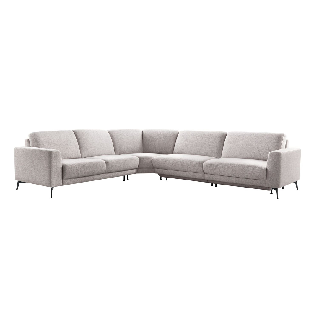 Hoekbank links Moscato lichtgrijs relaxfunctie excellent comfort