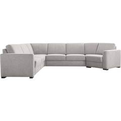 Hoekbank links Muscolo grijs relaxfunctie premium comfort