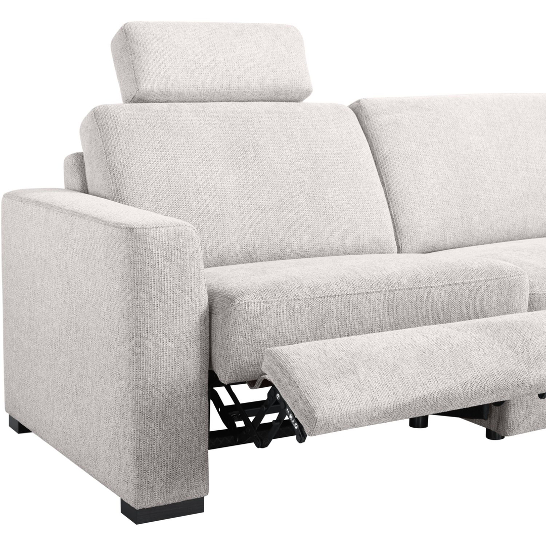 Hoekbank links Muscolo grijs relaxfunctie premium comfort