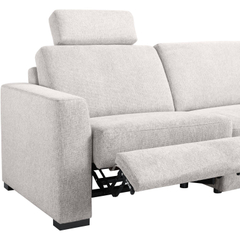 Hoekbank links Muscolo grijs relaxfunctie premium comfort
