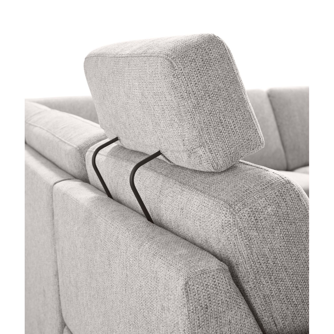 Hoekbank links Muscolo grijs relaxfunctie premium comfort