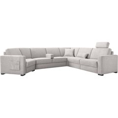 Hoekbank rechts Muscolo grijs relaxfunctie premium comfort