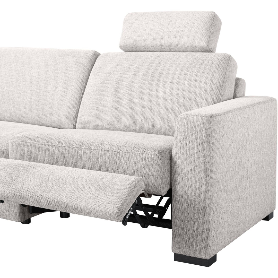 Hoekbank rechts Muscolo grijs relaxfunctie premium comfort