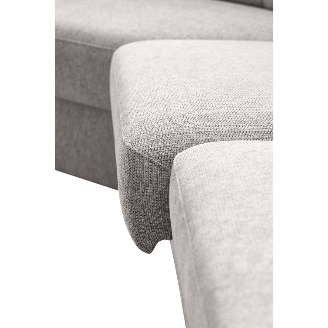 Hoekbank rechts Muscolo grijs relaxfunctie premium comfort