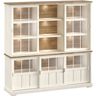Vitrinekast Eldora 210x209x50 cm 5 glazen schuifdeuren
