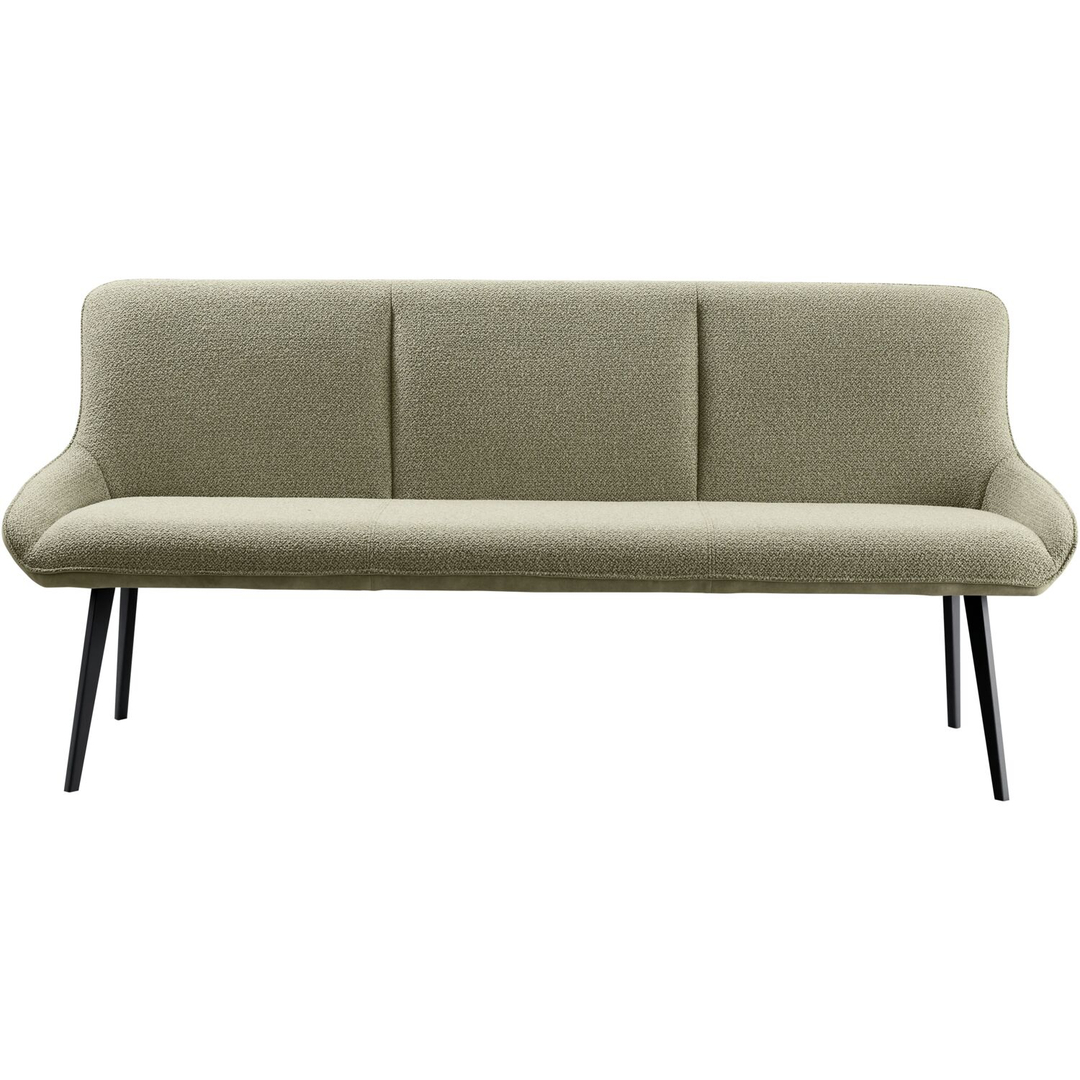 Eetkamerbank Ceno 190 cm combi stof groen
