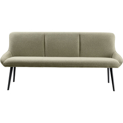 Eetkamerbank Ceno 190 cm combi stof groen