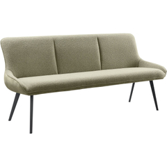 Eetkamerbank Ceno 190 cm combi stof groen
