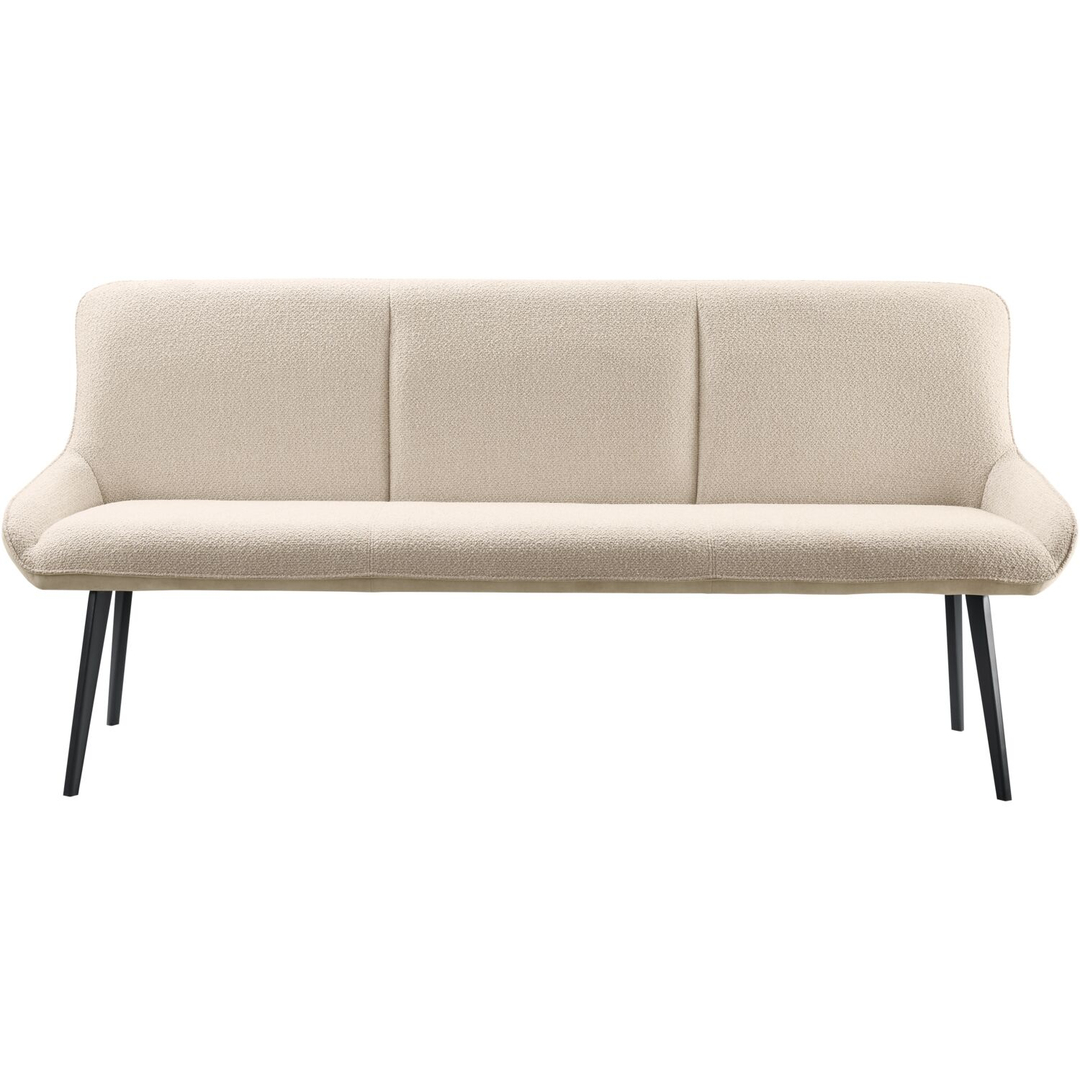 Eetkamerbank Ceno 190 cm combi stof naturel