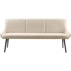 Eetkamerbank Ceno 190 cm combi stof naturel