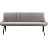 Eetkamerbank Ceno 190 cm combi stof grijs