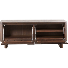 Tv-meubel Tondato 144 cm bruin acaciahout