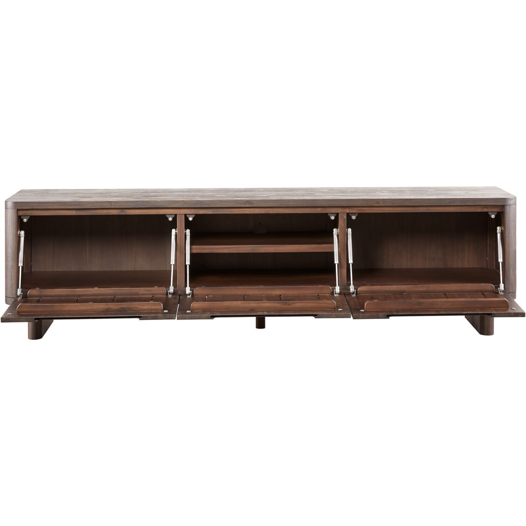 Tv-meubel Tondato 210 cm bruin acaciahout