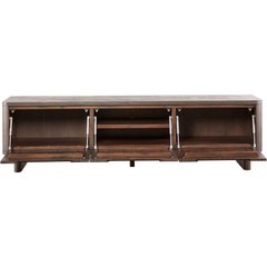 Tv-meubel Tondato 210 cm bruin acaciahout