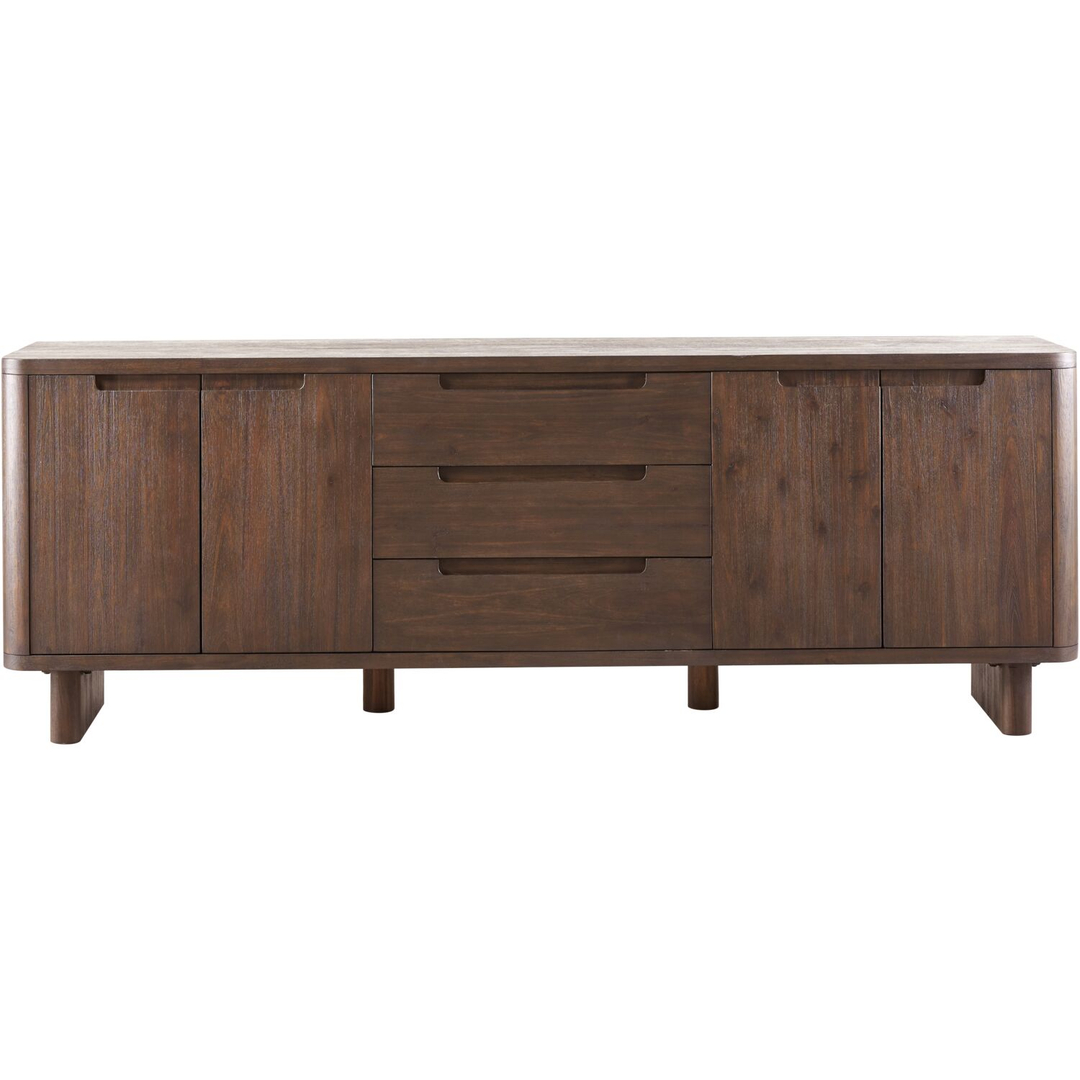 Dressoir Tondato acaciahout 210x75x42 cm bruin 