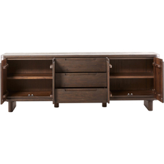 Dressoir Tondato acaciahout 210x75x42 cm bruin 