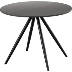 Bijzettafel Cercio keramiek 60 cm rond zwart
