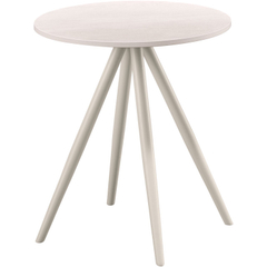 Bijzettafel Cercio keramiek 40 cm rond wit