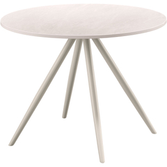 Bijzettafel Cercio keramiek 60 cm rond wit