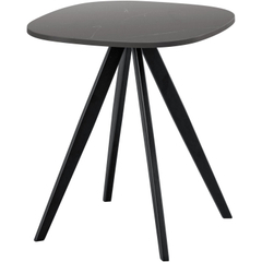 Bijzettafel Fitura keramiek 40x40 cm vierkant zwart