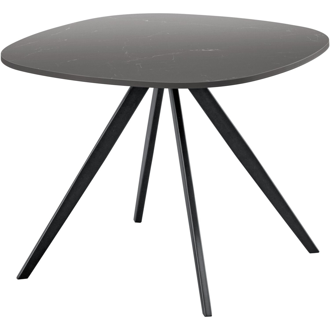 Bijzettafel Fitura keramiek 60x60 cm vierkant zwart