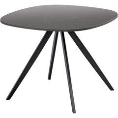 Bijzettafel Fitura keramiek 60x60 cm vierkant zwart