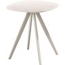 Bijzettafel Fitura keramiek 40x40 cm vierkant wit
