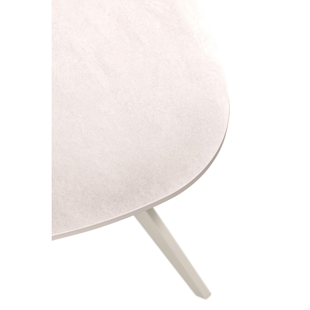 Bijzettafel Fitura keramiek 60x60 cm vierkant wit