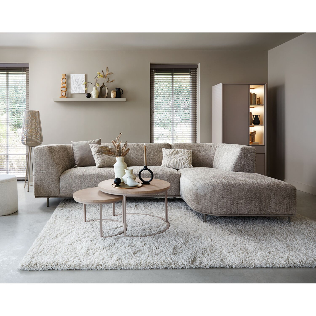 Hoekbank rechts Pantini taupe supreme comfort