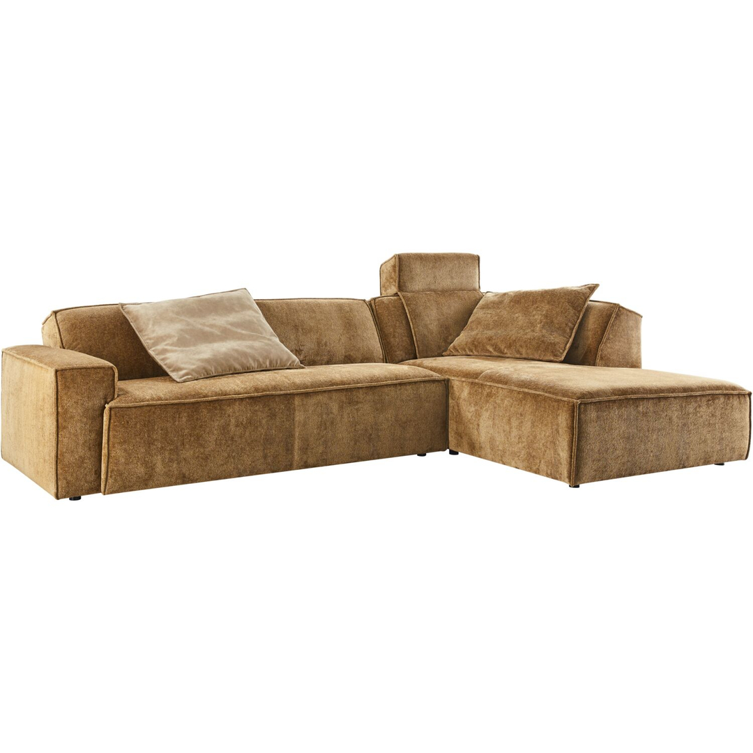 Elementenbank rechts Baricci teddy bruin excellent comfort