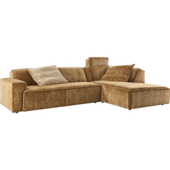 Elementenbank rechts Baricci teddy bruin excellent comfort