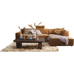 Elementenbank rechts Baricci teddy bruin excellent comfort