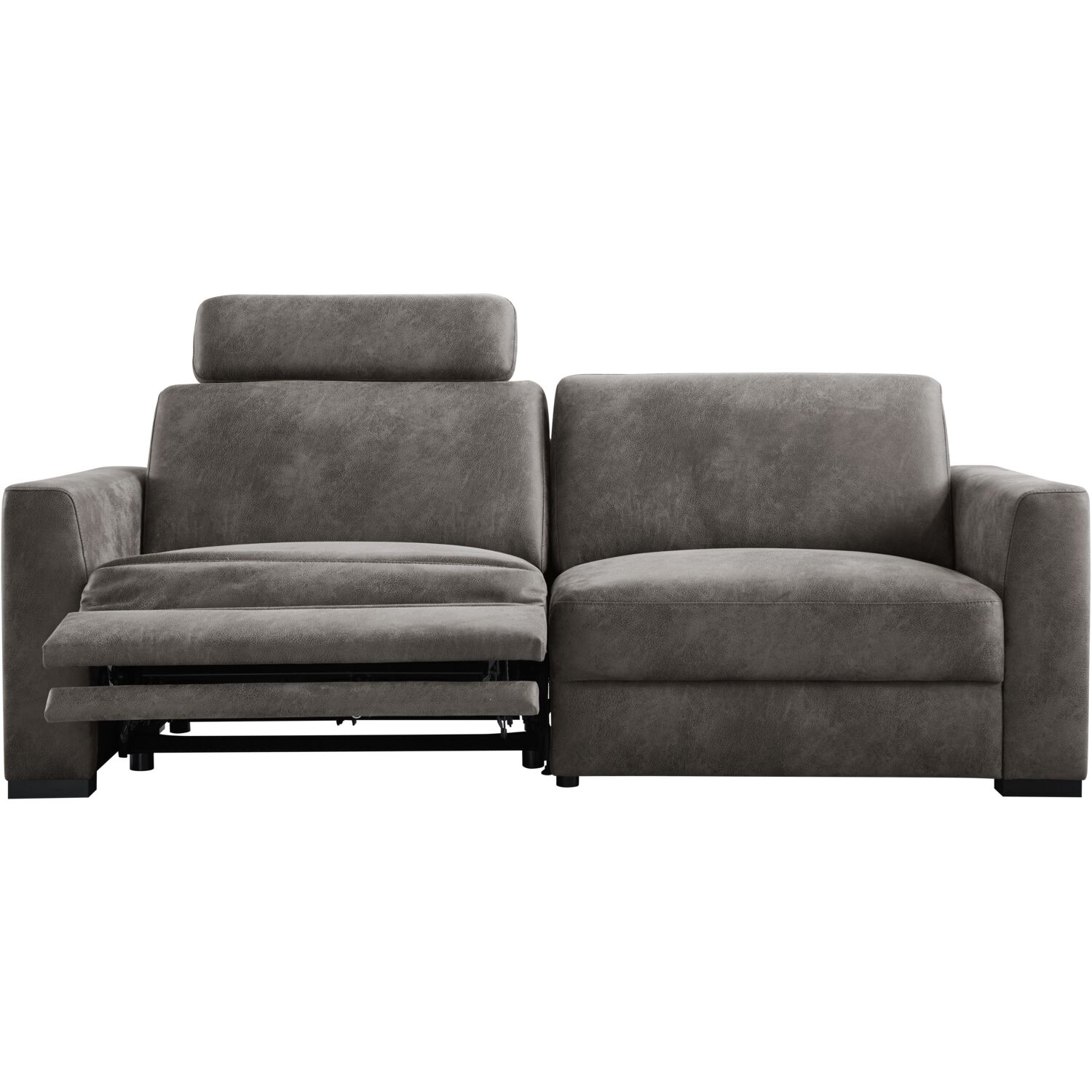 ムク　sar 3 zitsbank Muscolo donkergrijs relaxfunctie supreme comfort