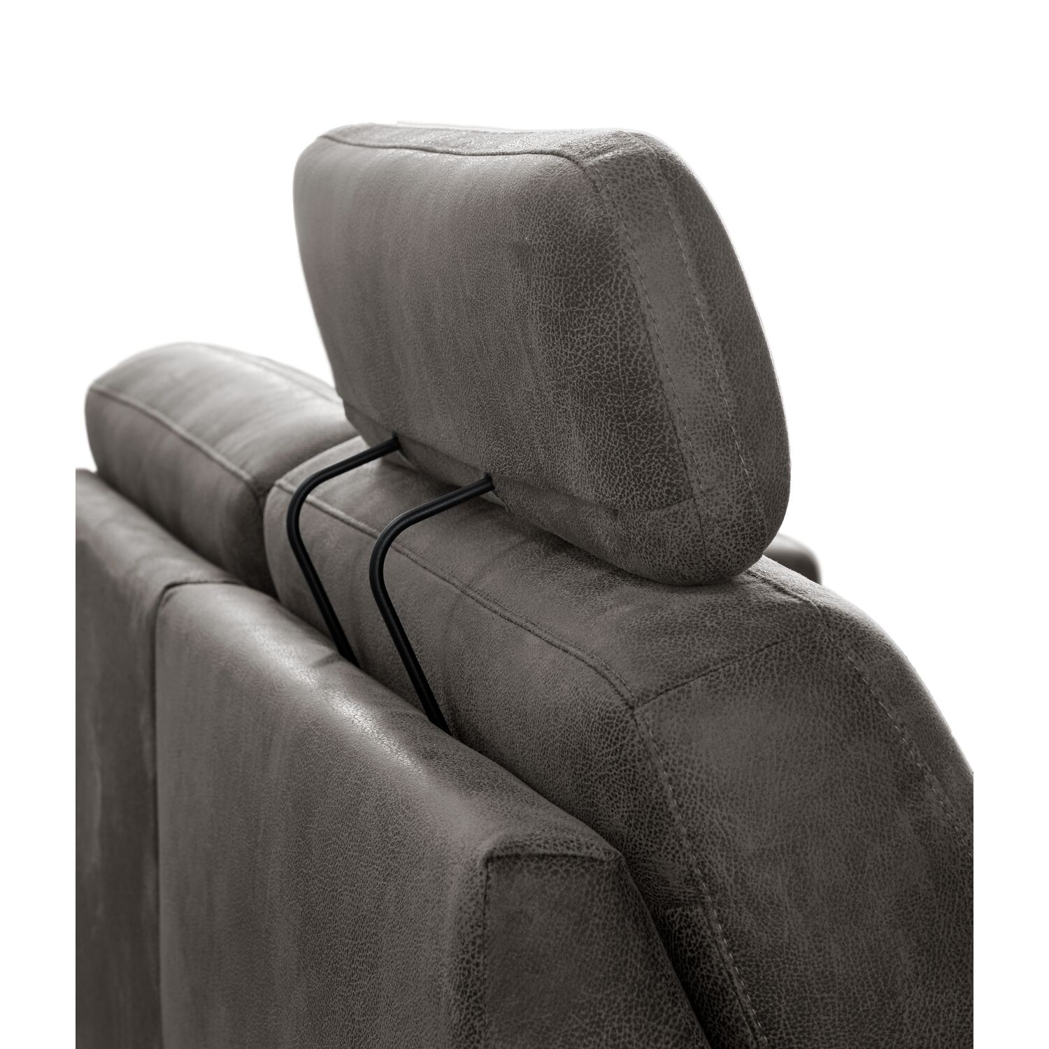 ムク　sar 3 zitsbank Muscolo donkergrijs relaxfunctie supreme comfort