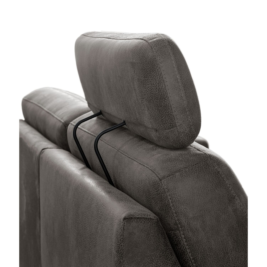 3 zitsbank Muscolo donkergrijs relaxfunctie supreme comfort