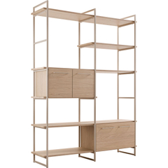 Wandkast Sistema 226x166x45 cm lichtgrijs