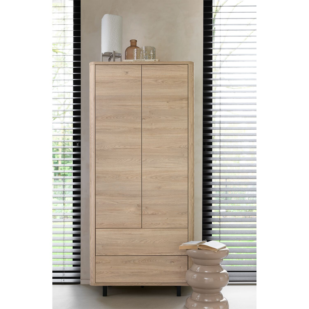 Opbergkast Lirona old oak 2 deuren, 2 lades
