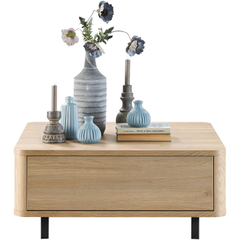 Salontafel Lirona old oak 82 cm vierkant