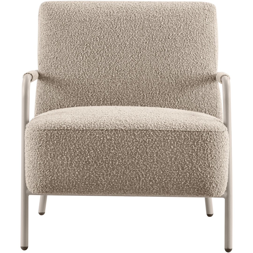 Fauteuil Posano bouclé beige